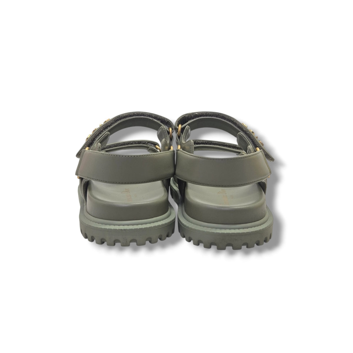 Christian Dior Dioract Lambskin Sandal Ghw (Pastel Peyote Green)