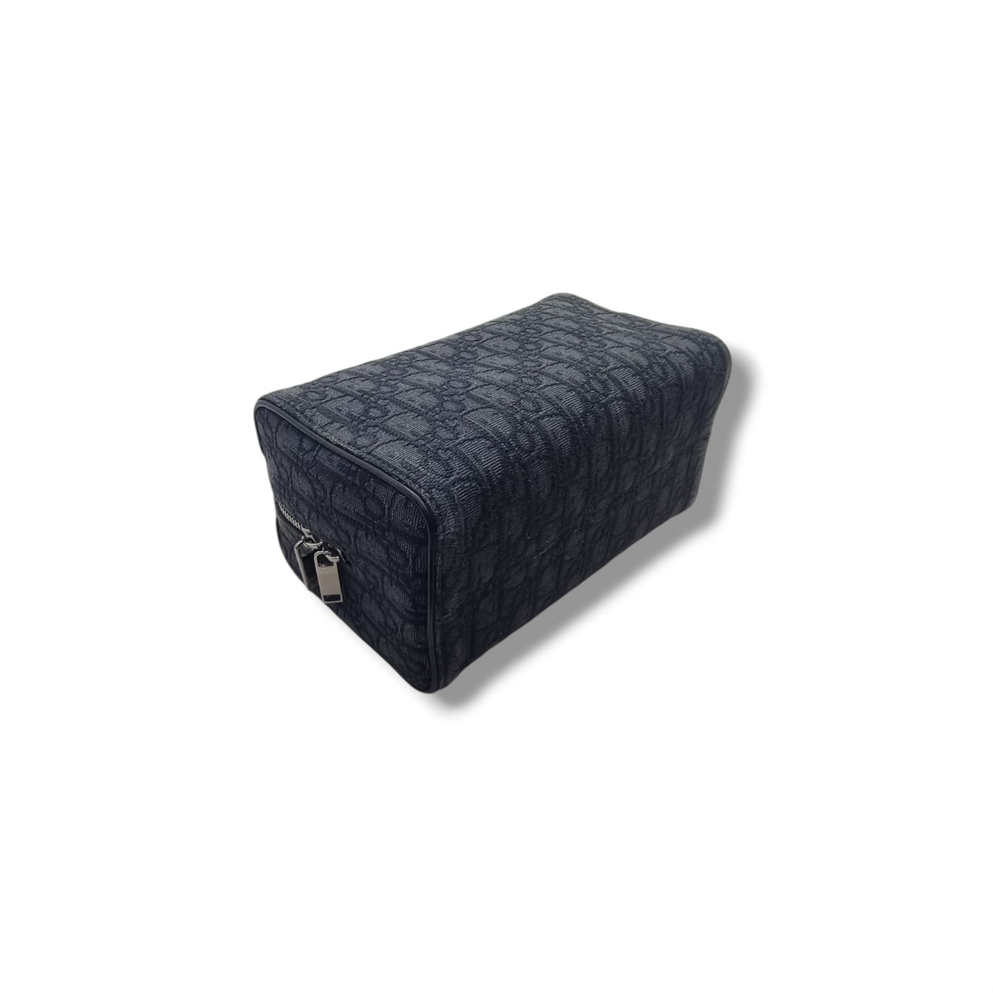 Christian Dior Lingot Toiletry Pouch Oblique Jacquard Shw (Black)