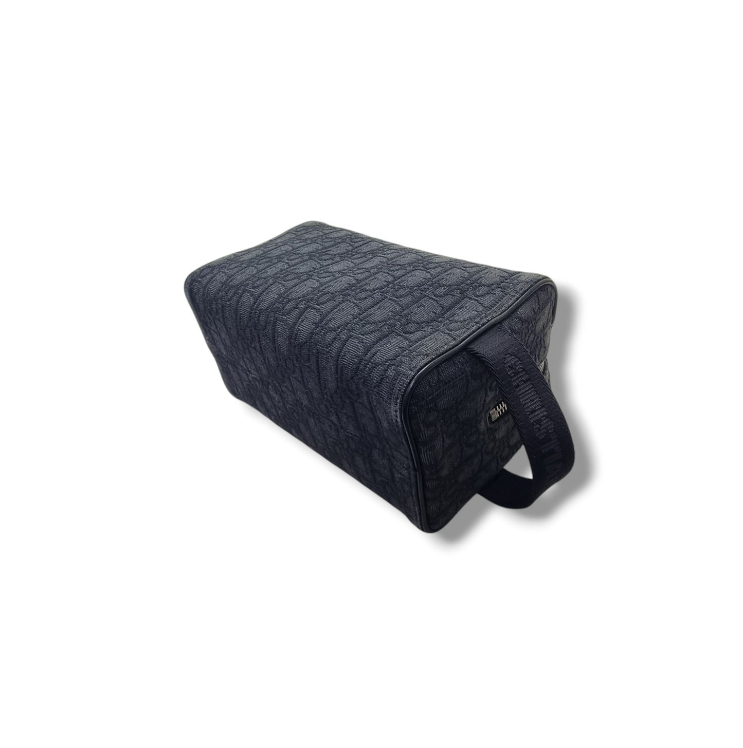Christian Dior Lingot Toiletry Pouch Oblique Jacquard Shw (Black)