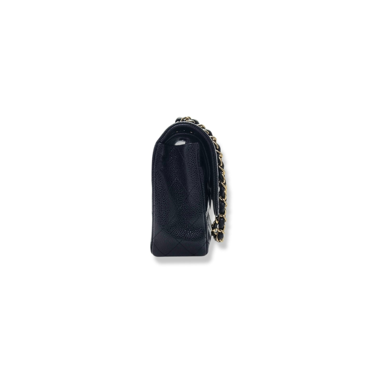 Chanel Classic Medium Double Flap Caviar Black Ghw