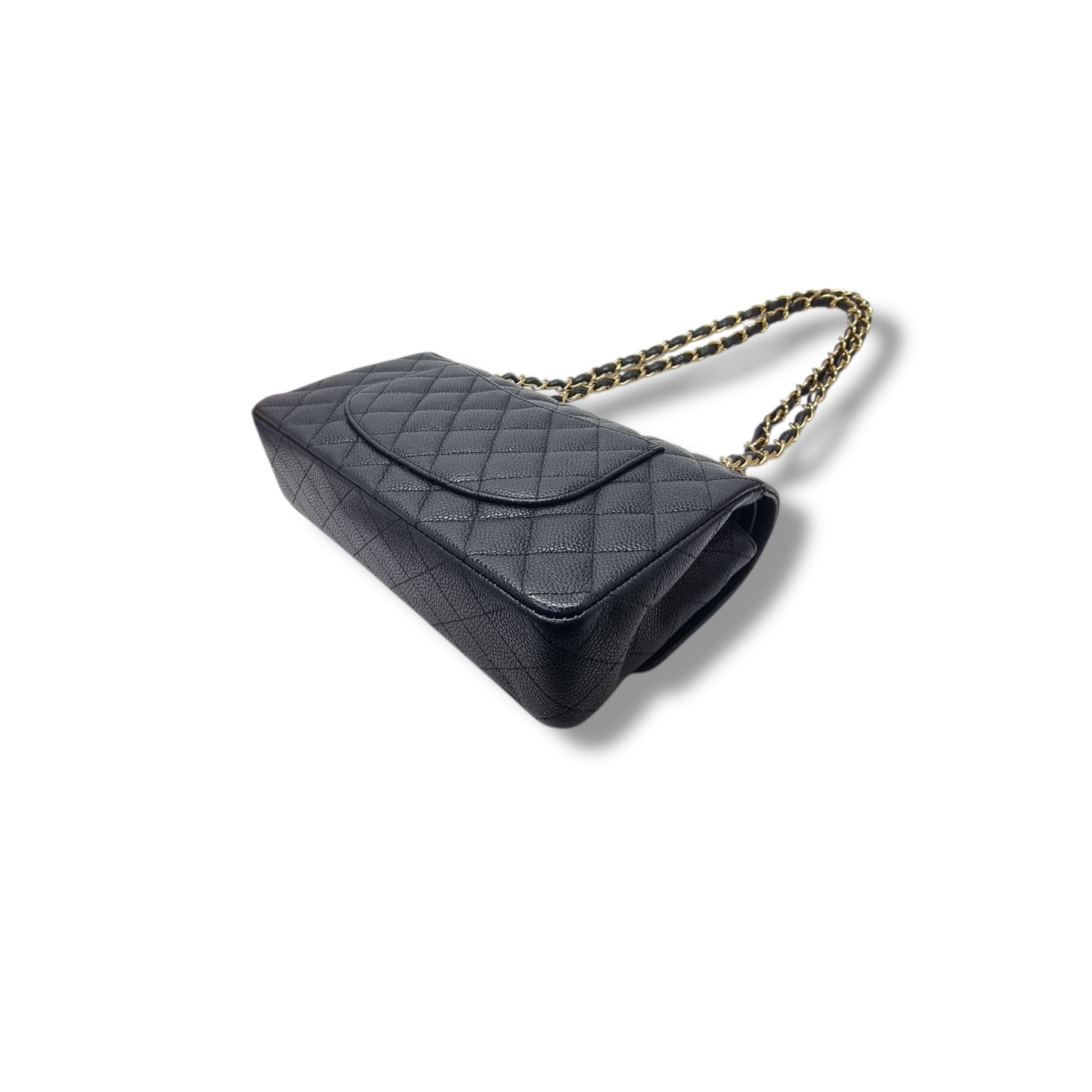 Chanel Classic Medium Double Flap Caviar Black Ghw