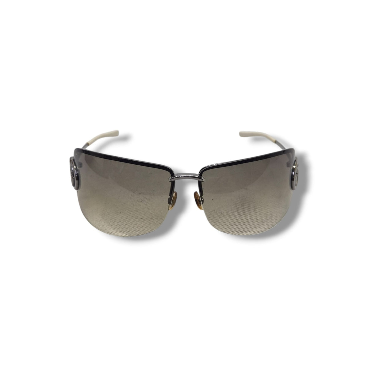 Gucci GG Interlocking Sunglasses Shw (Grey/White)