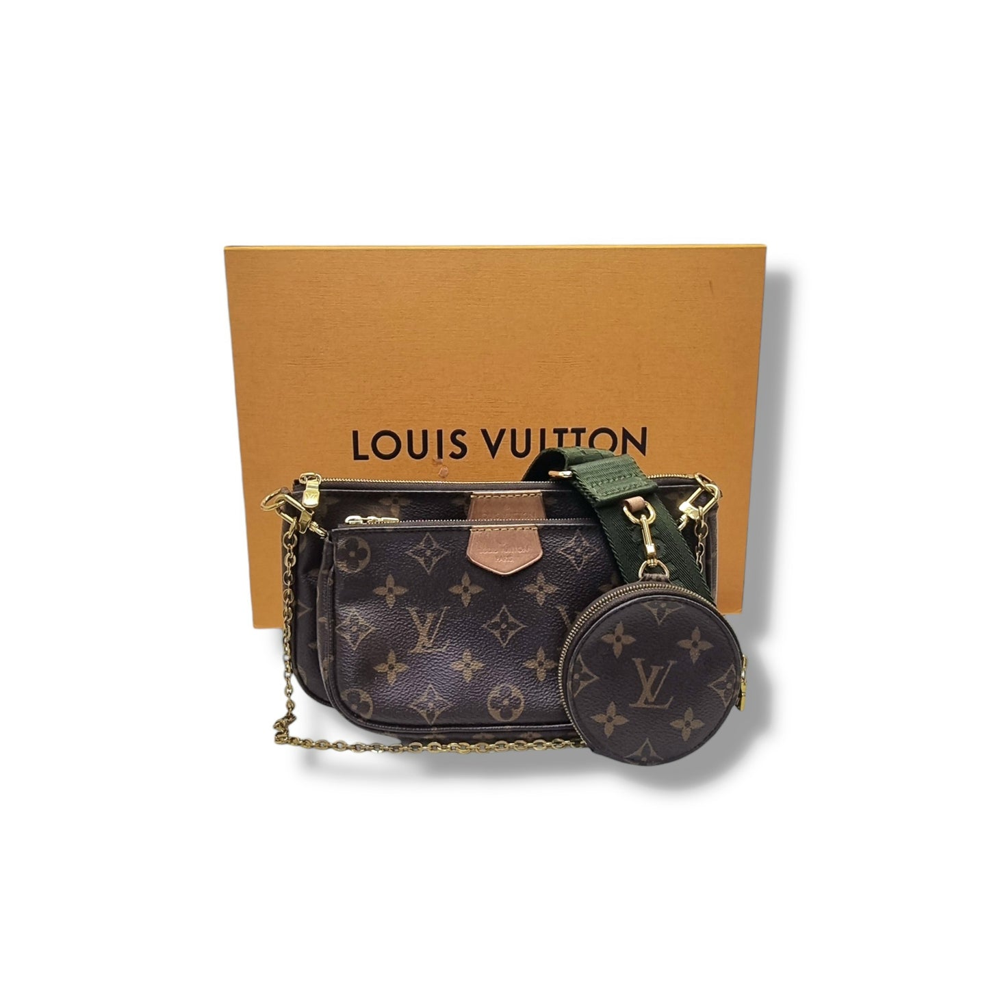 Louis Vuitton Multi Pochette Accessories Monogram Khaki Ghw