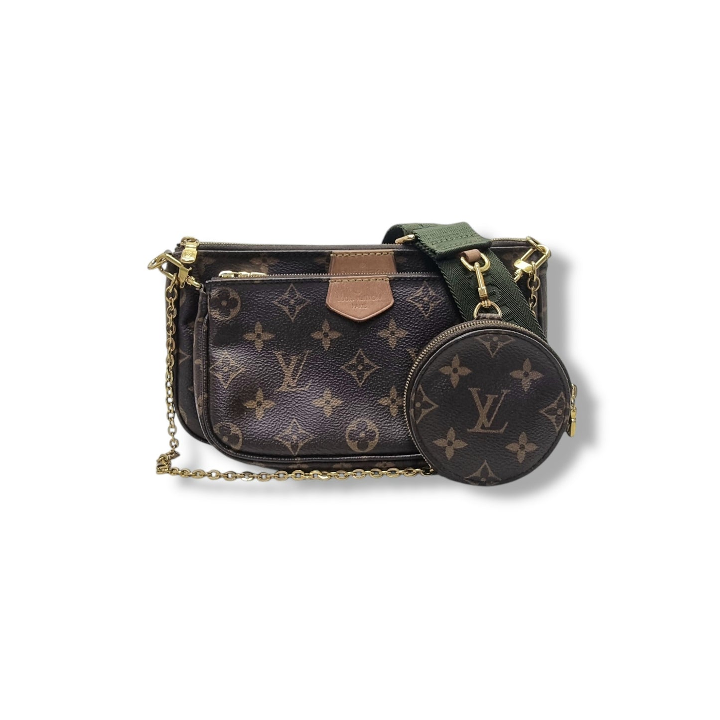 Louis Vuitton Multi Pochette Accessories Monogram Khaki Ghw