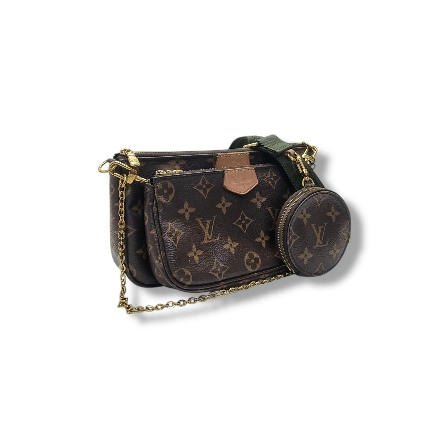 Louis Vuitton Multi Pochette Accessories Monogram Khaki Ghw