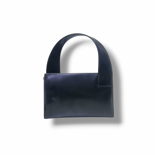 Gucci Vintage Skiny Smooth Calfskin Shoulder Bag (Black)