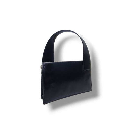 Gucci Vintage Skiny Smooth Calfskin Shoulder Bag (Black)