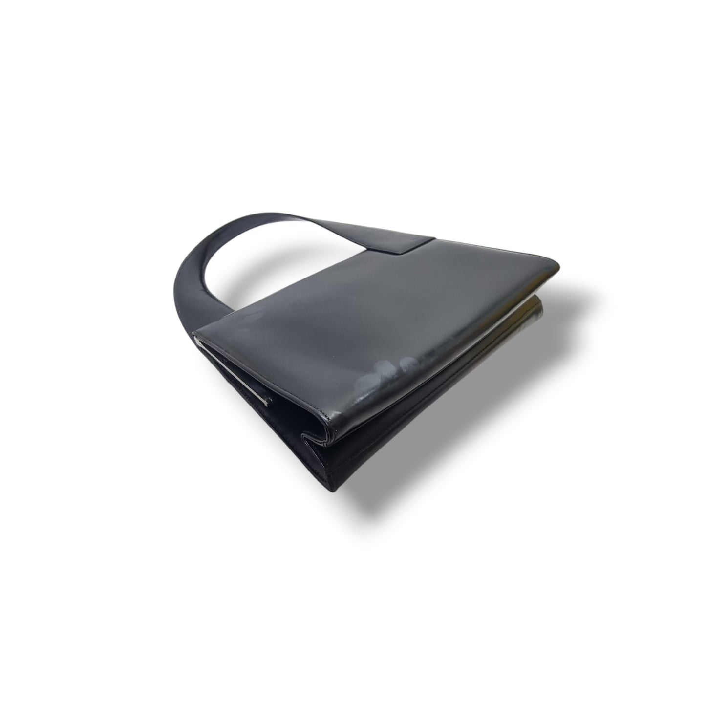 Gucci Vintage Skiny Smooth Calfskin Shoulder Bag (Black)