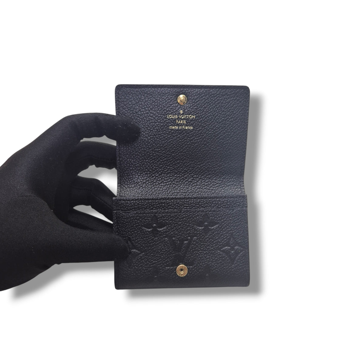 Louis Vuitton Card Holder Monogram Empriente Black Ghw