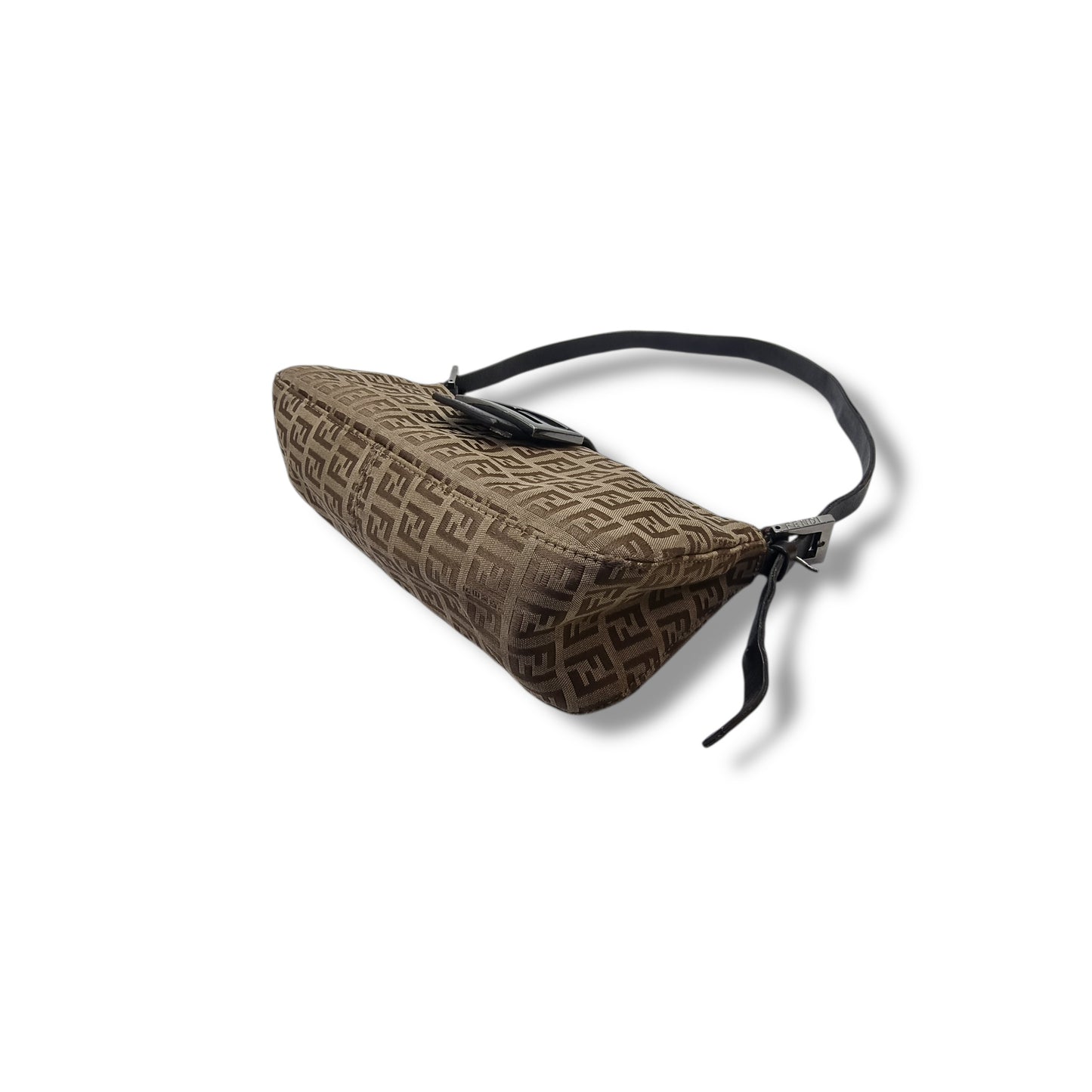 Fendi Vintage Zucchino Canvas Baguette Shw (Brown)