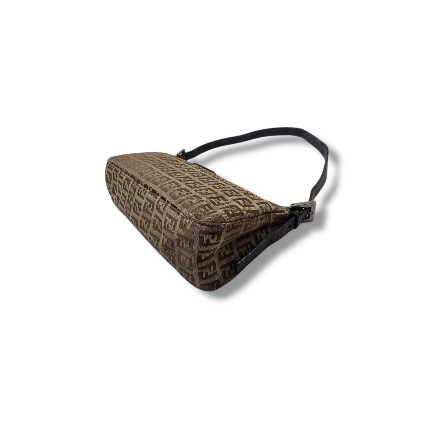 Fendi Vintage Zucchino Canvas Baguette Shw (Brown)