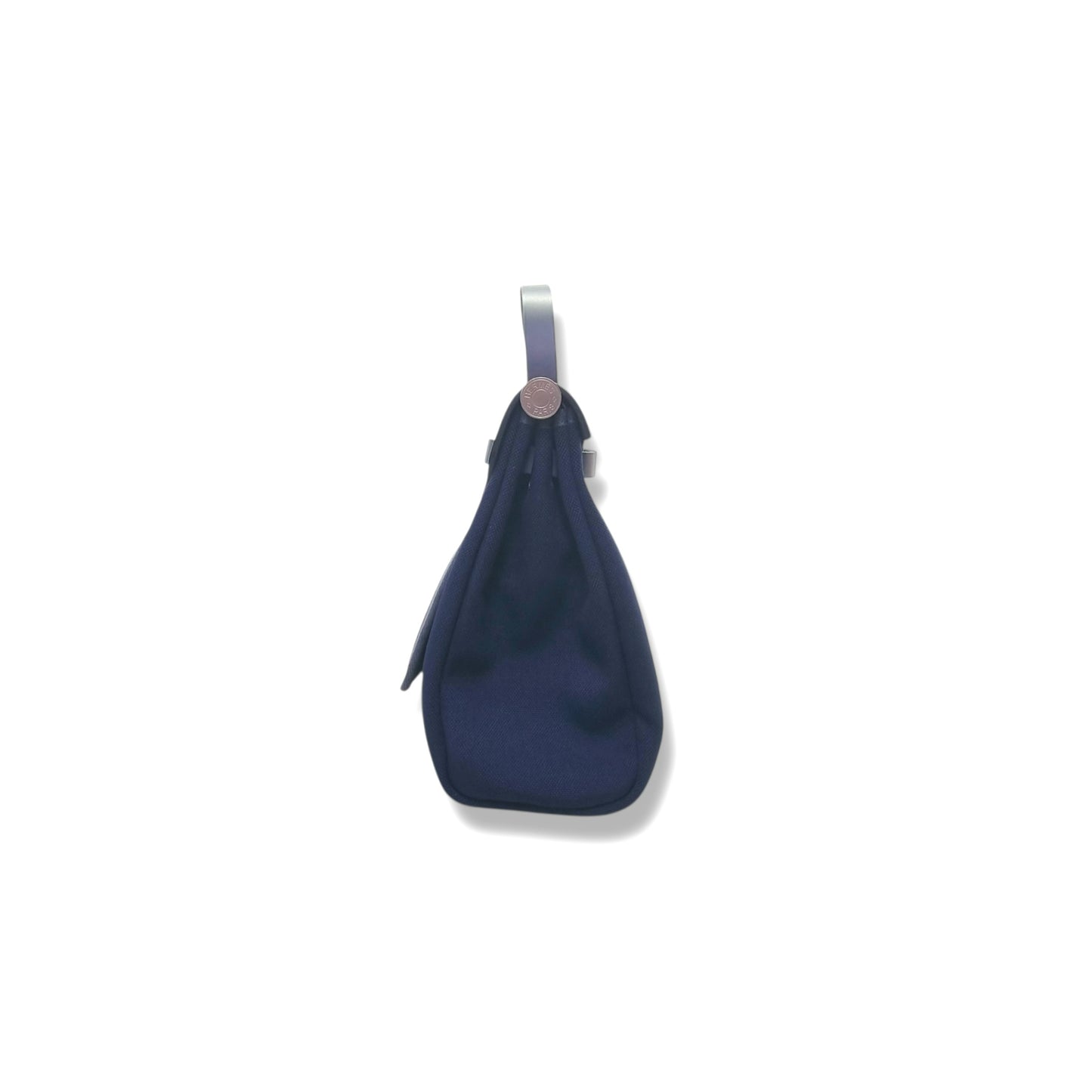 Hermes Herbag Zip PM 31 Canvas Hunter Cowhide Leather Phw (Bleu Marine/Ardoise)