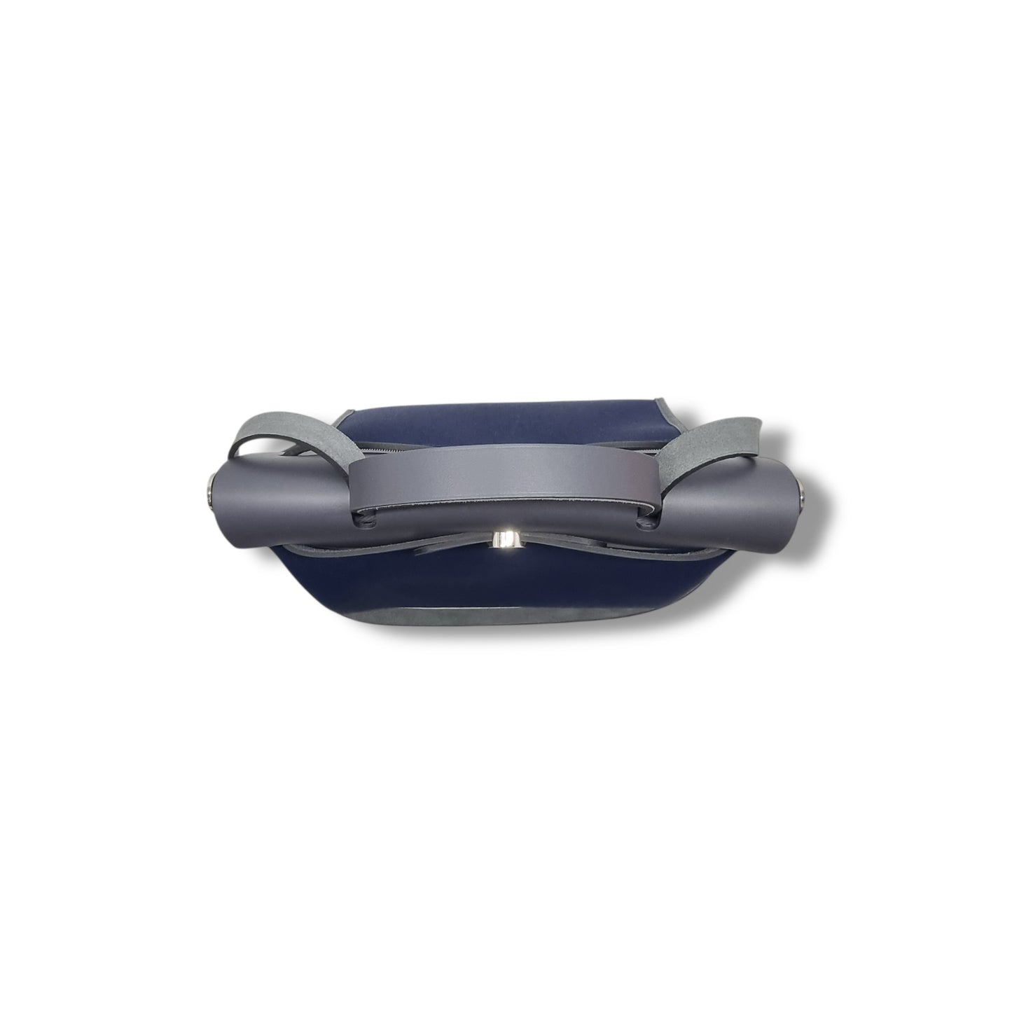 Hermes Herbag Zip PM 31 Canvas Hunter Cowhide Leather Phw (Bleu Marine/Ardoise)