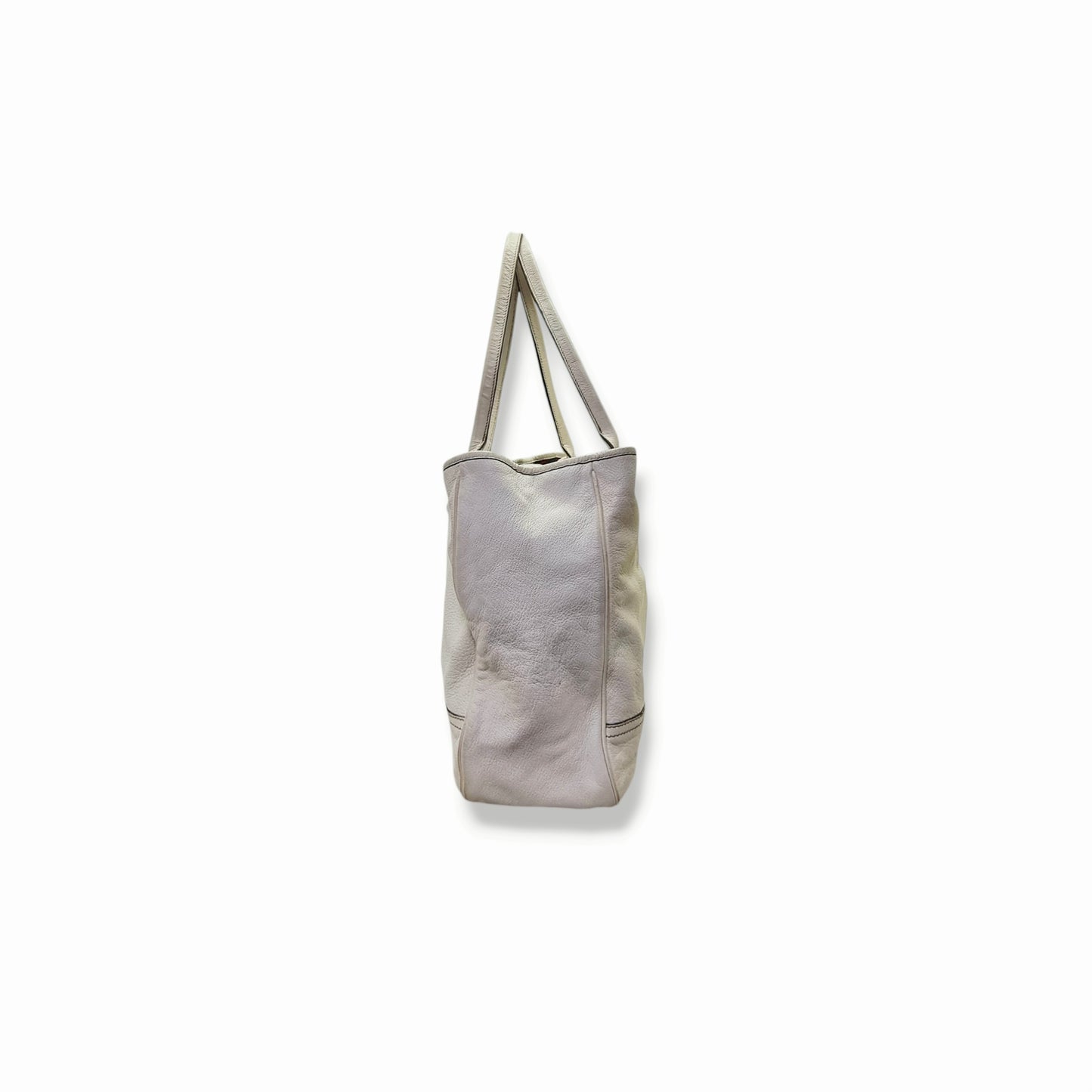 Gucci Princy Large Leather Shoulder Bag Ghw (White)