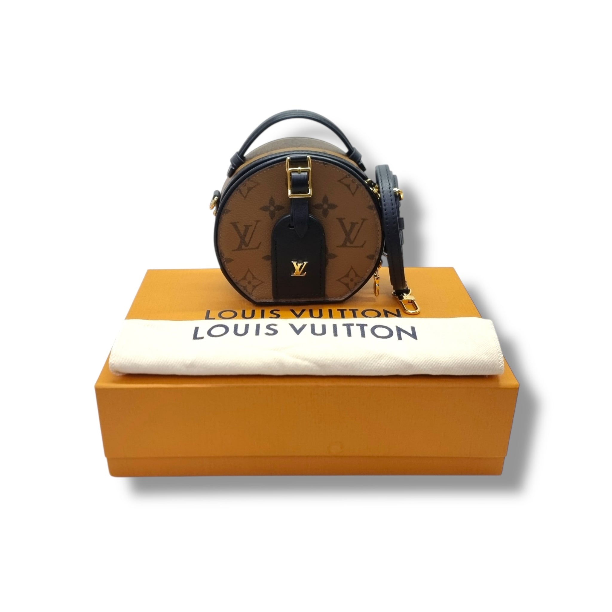 Louis Vuitton Boite Chapeau Mini Crossbody Monogram Reverse Ghw