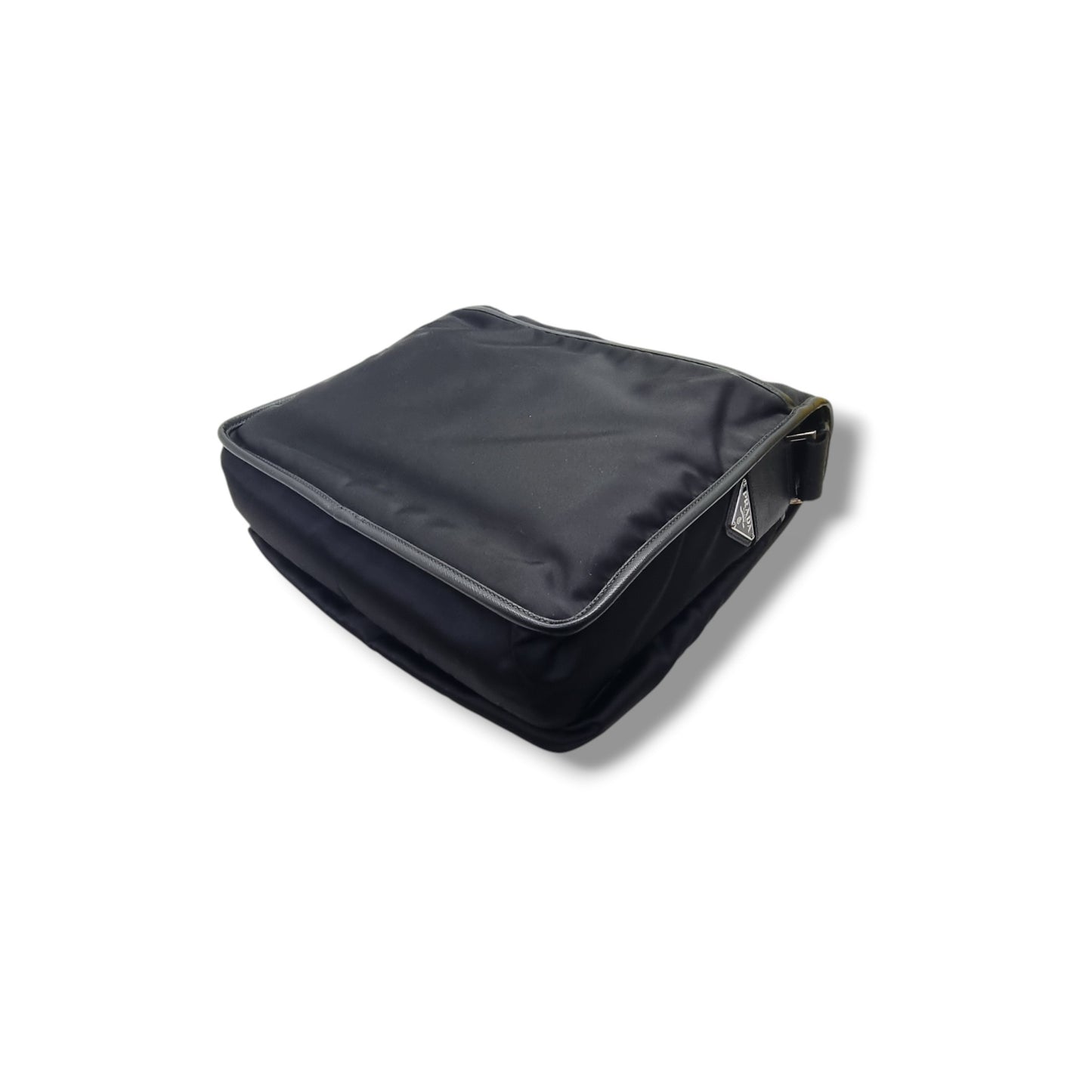 Prada V166 Tessuto Messenger Bag Shw (Black)