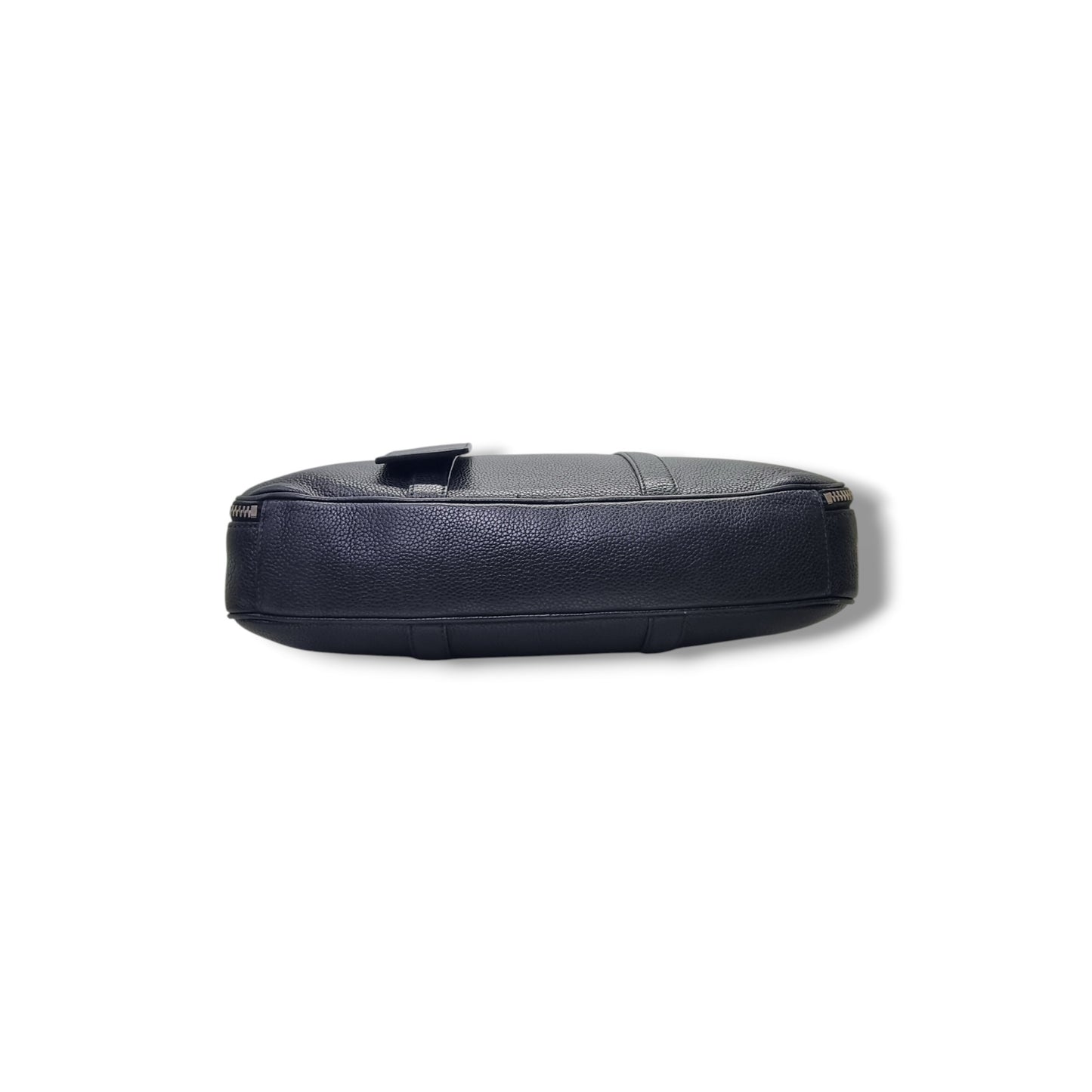 Prada Saffiano Grained Leather Document Bag Shw (Black)
