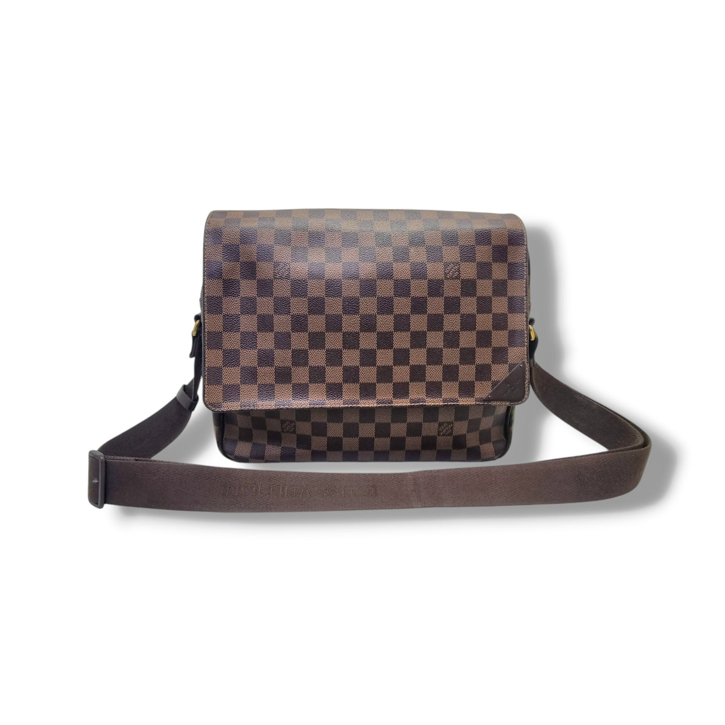 Louis Vuitton Shelton MM Messenger Bag Damier Ebene Ghw