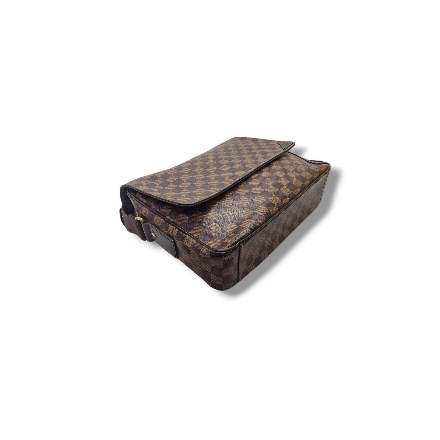 Louis Vuitton Shelton MM Messenger Bag Damier Ebene Ghw