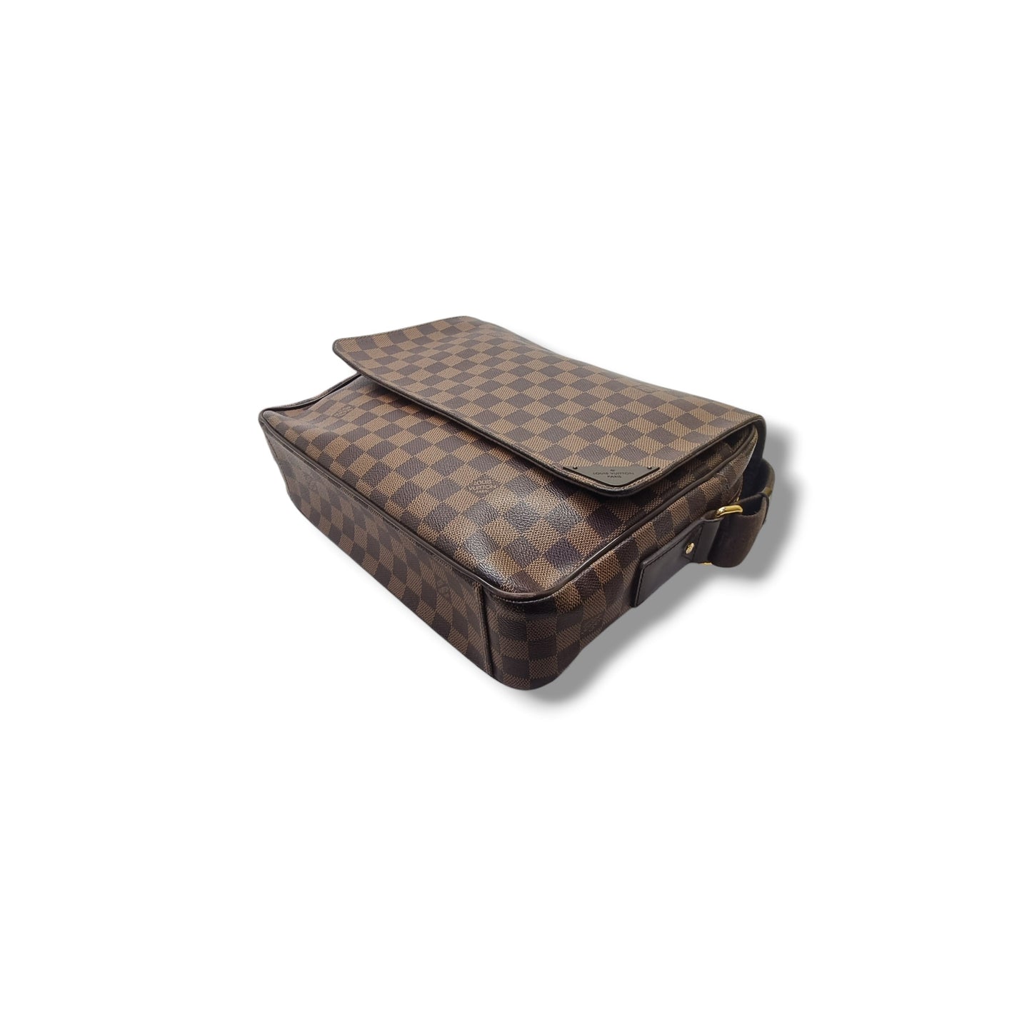 Louis Vuitton Shelton MM Messenger Bag Damier Ebene Ghw