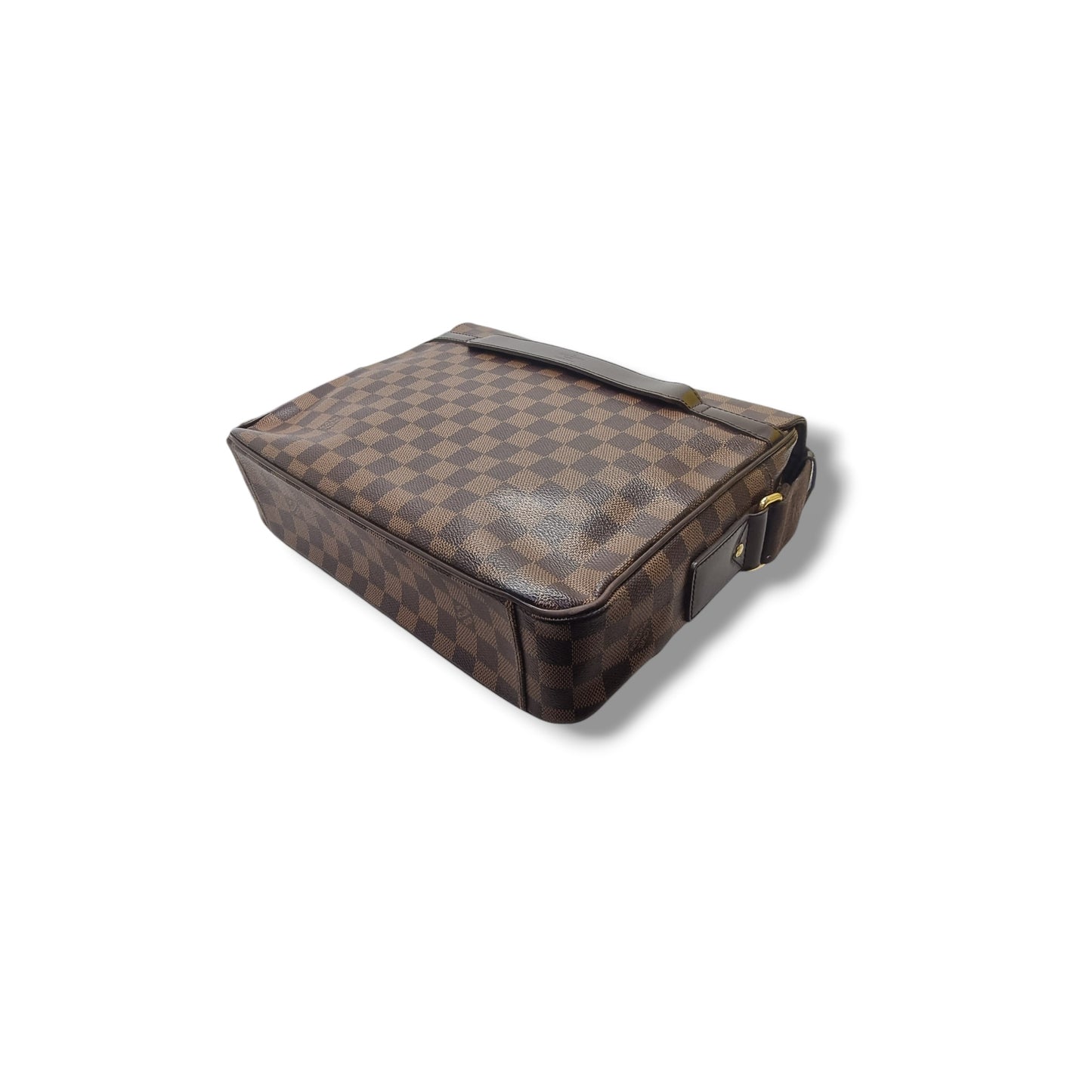 Louis Vuitton Shelton MM Messenger Bag Damier Ebene Ghw