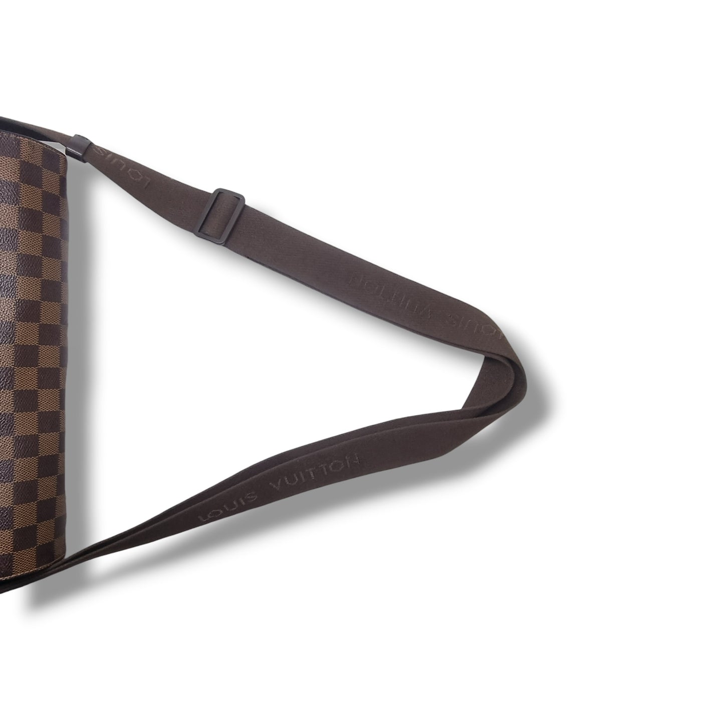 Louis Vuitton Shelton MM Messenger Bag Damier Ebene Ghw