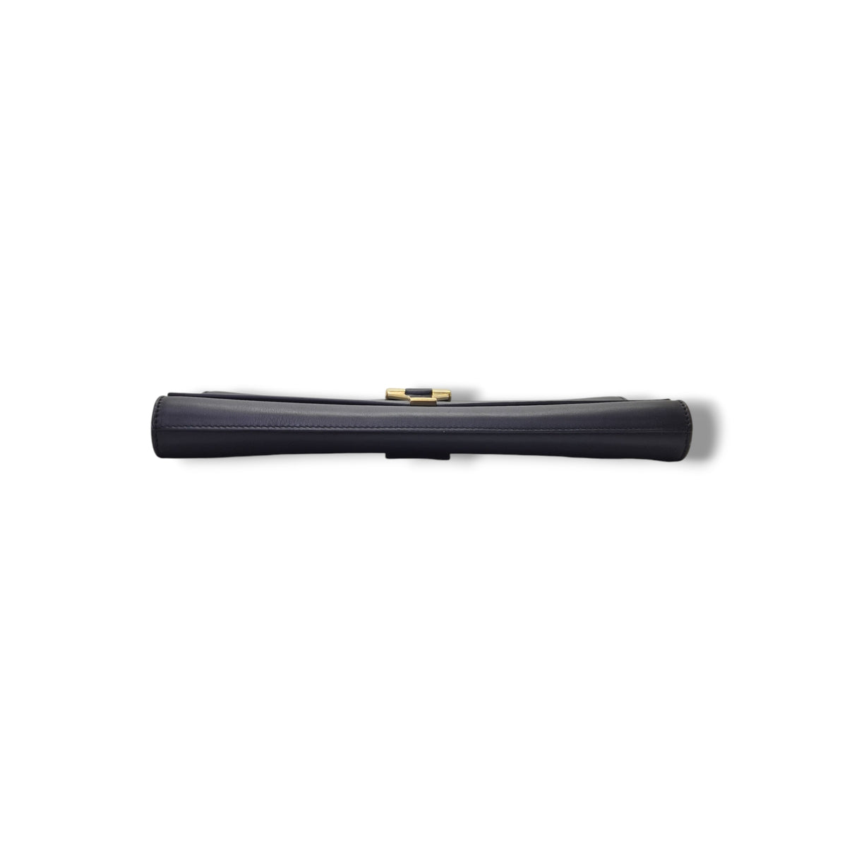 YSL Ligne Y Clutch Calfskin Leather Ghw (Black)