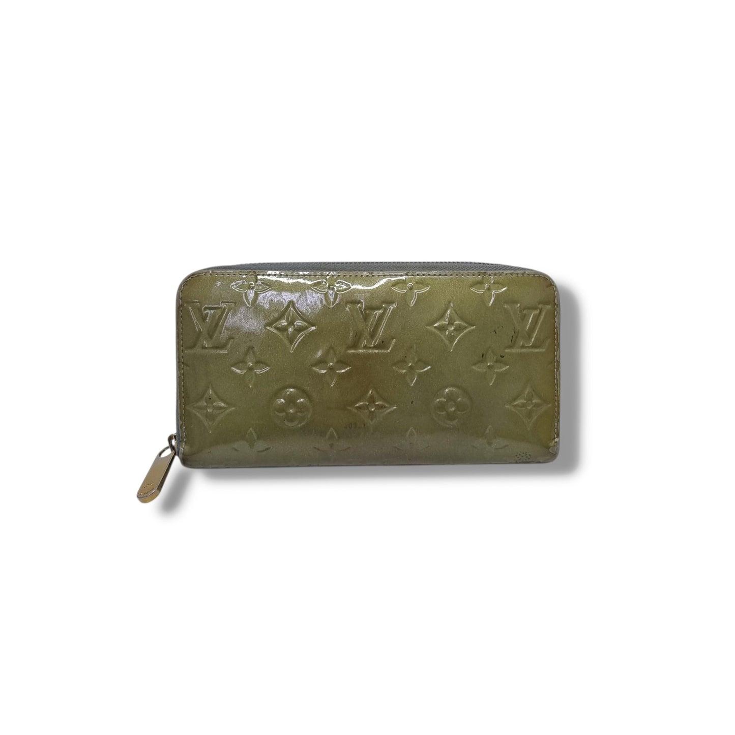 Louis Vuitton Zippy Wallet Monogram Vernis Ghw ( Green)