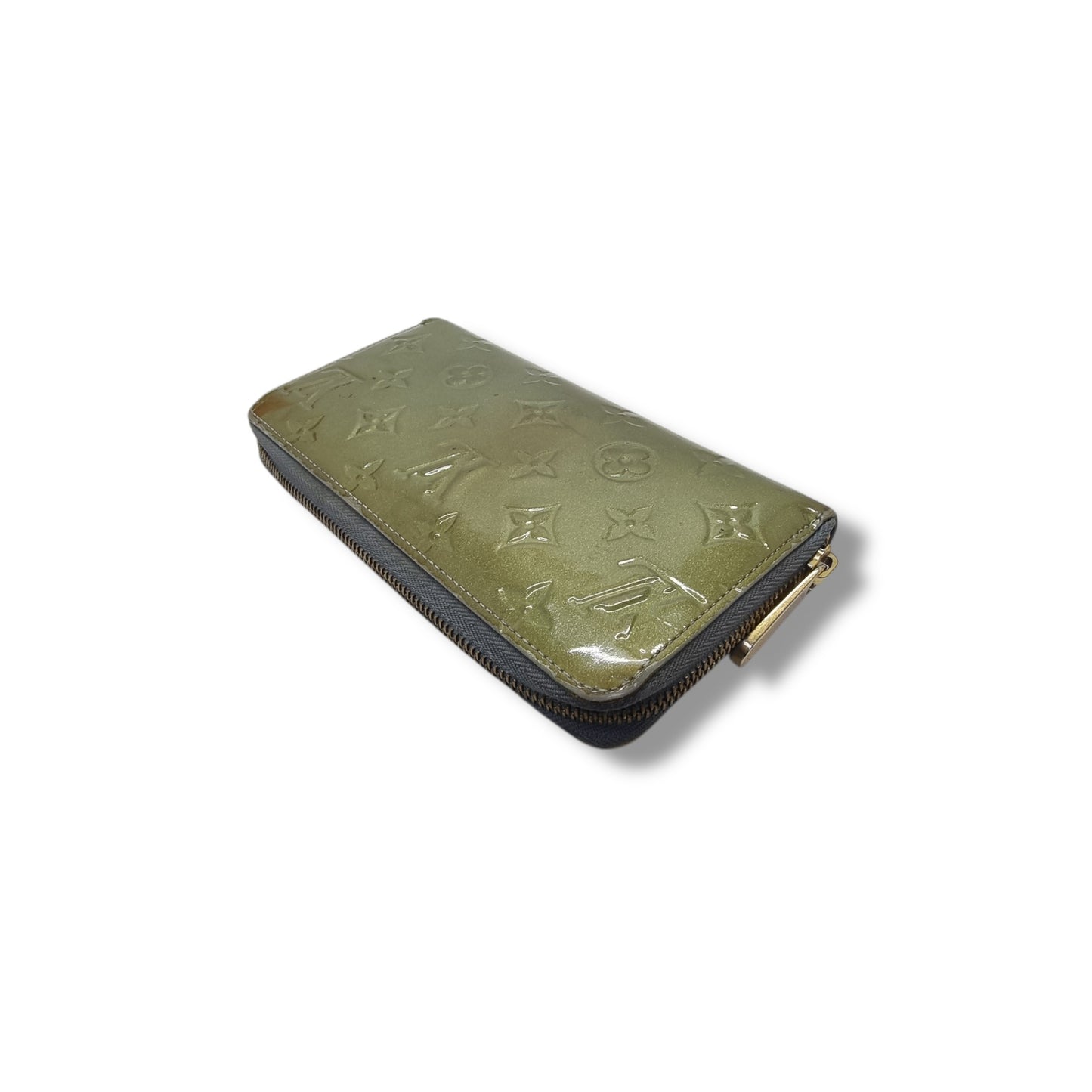 Louis Vuitton Zippy Wallet Monogram Vernis Ghw ( Green)