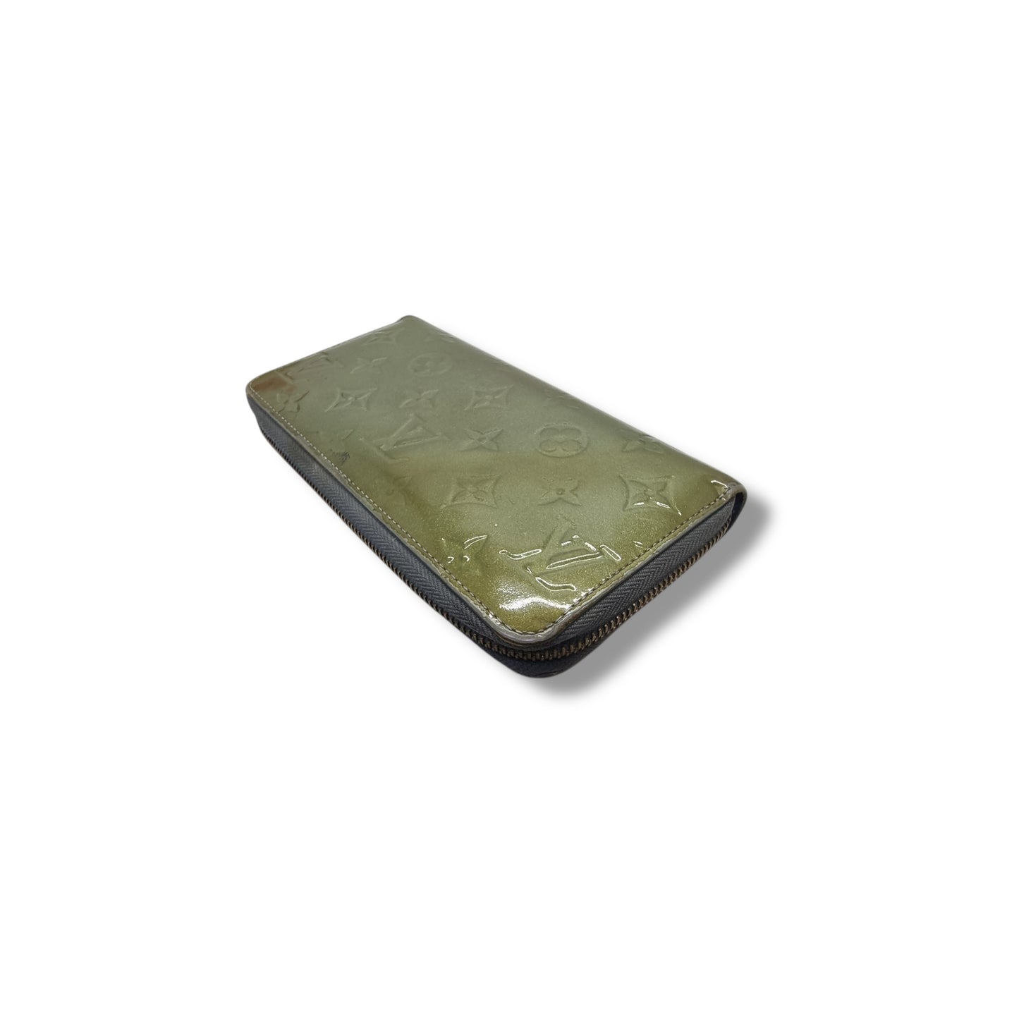 Louis Vuitton Zippy Wallet Monogram Vernis Ghw ( Green)