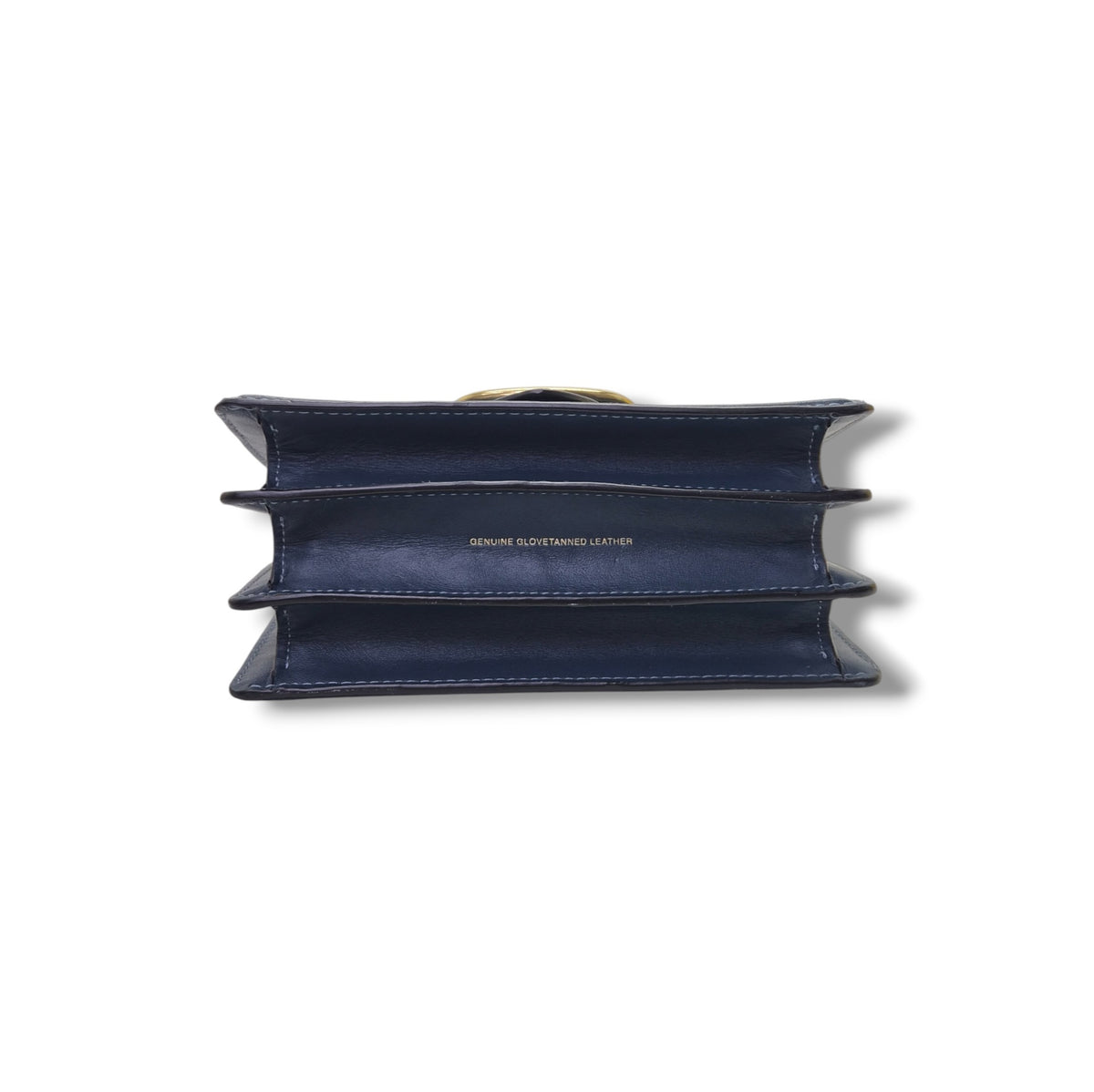 Coach Riley 18 Top Handle Leather Bag Ghw (Dark Blue)