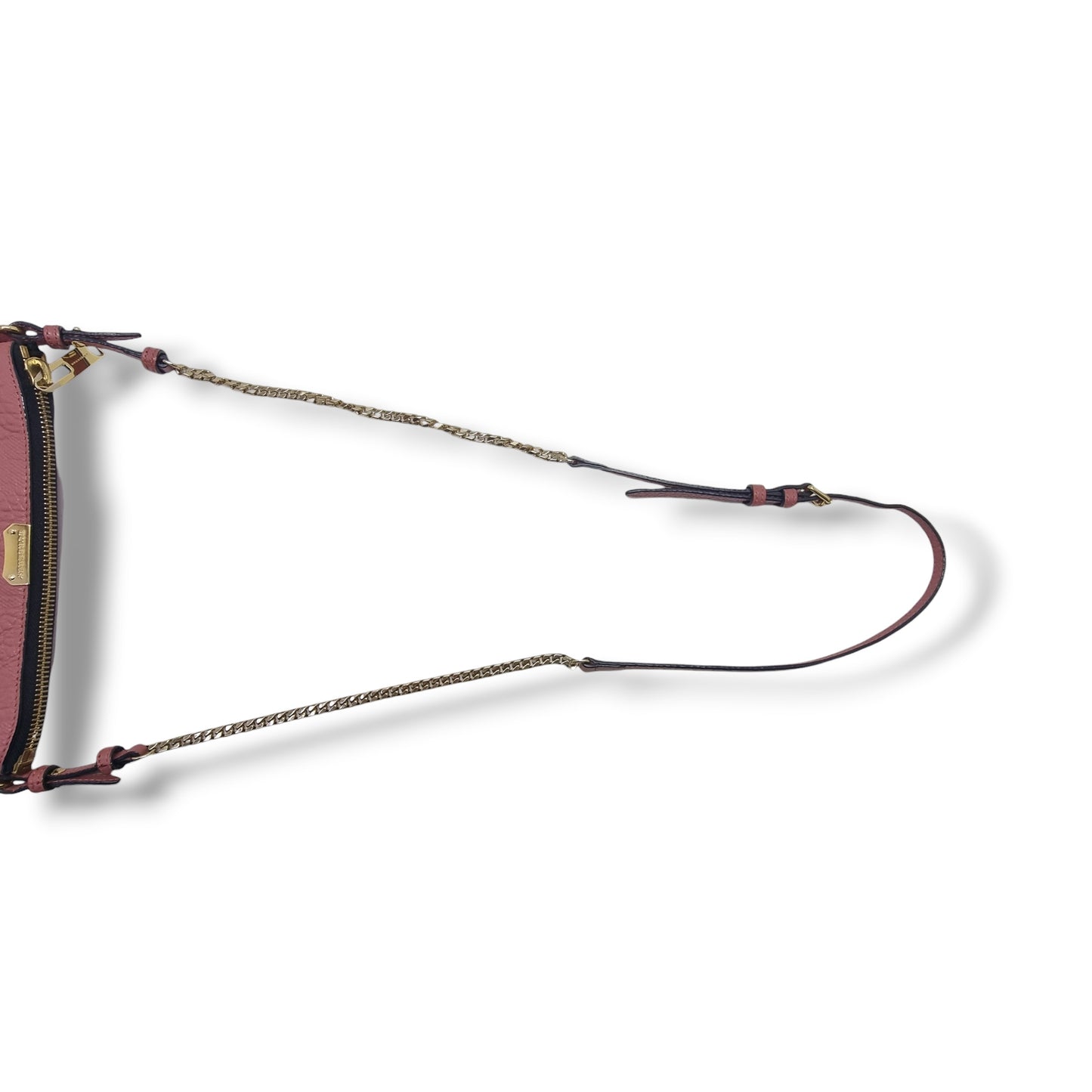 Burberry Peyton Embossed Grained Leather Crossbody Ghw (Pink)