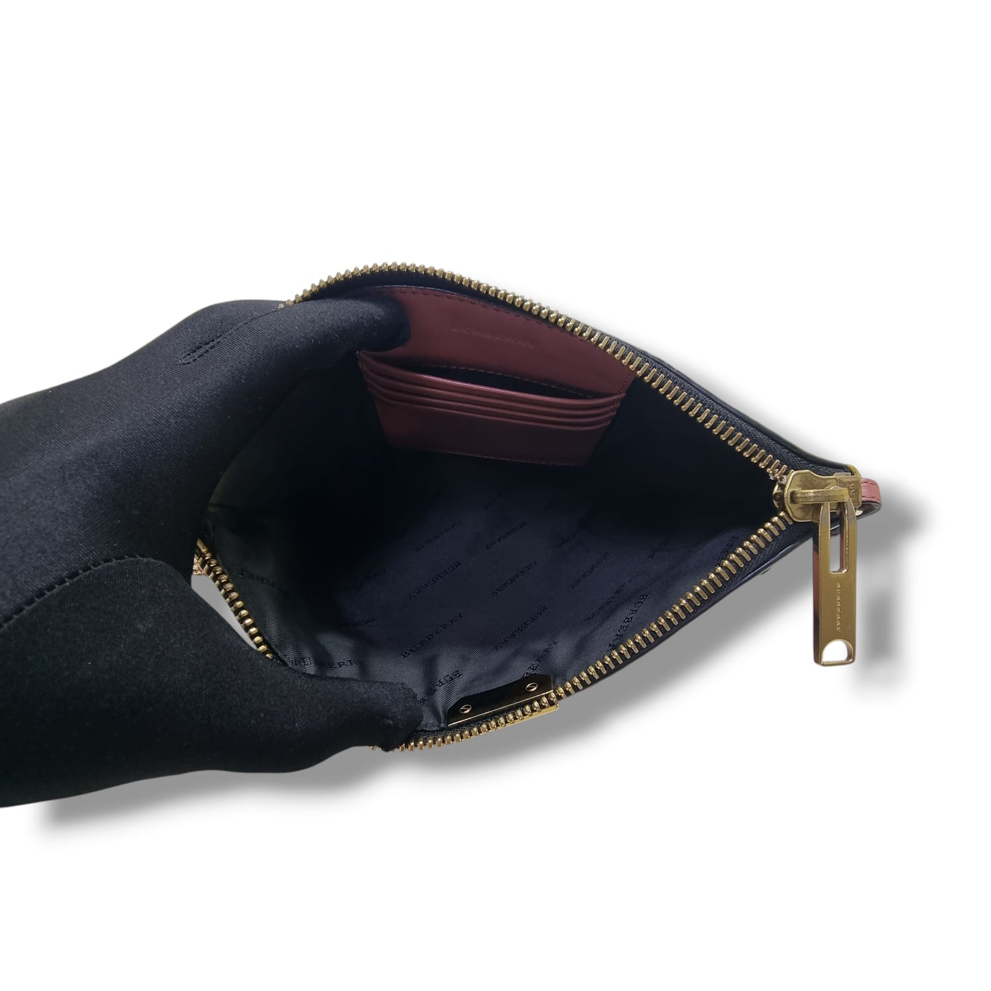 Burberry Peyton Embossed Grained Leather Crossbody Ghw (Pink)