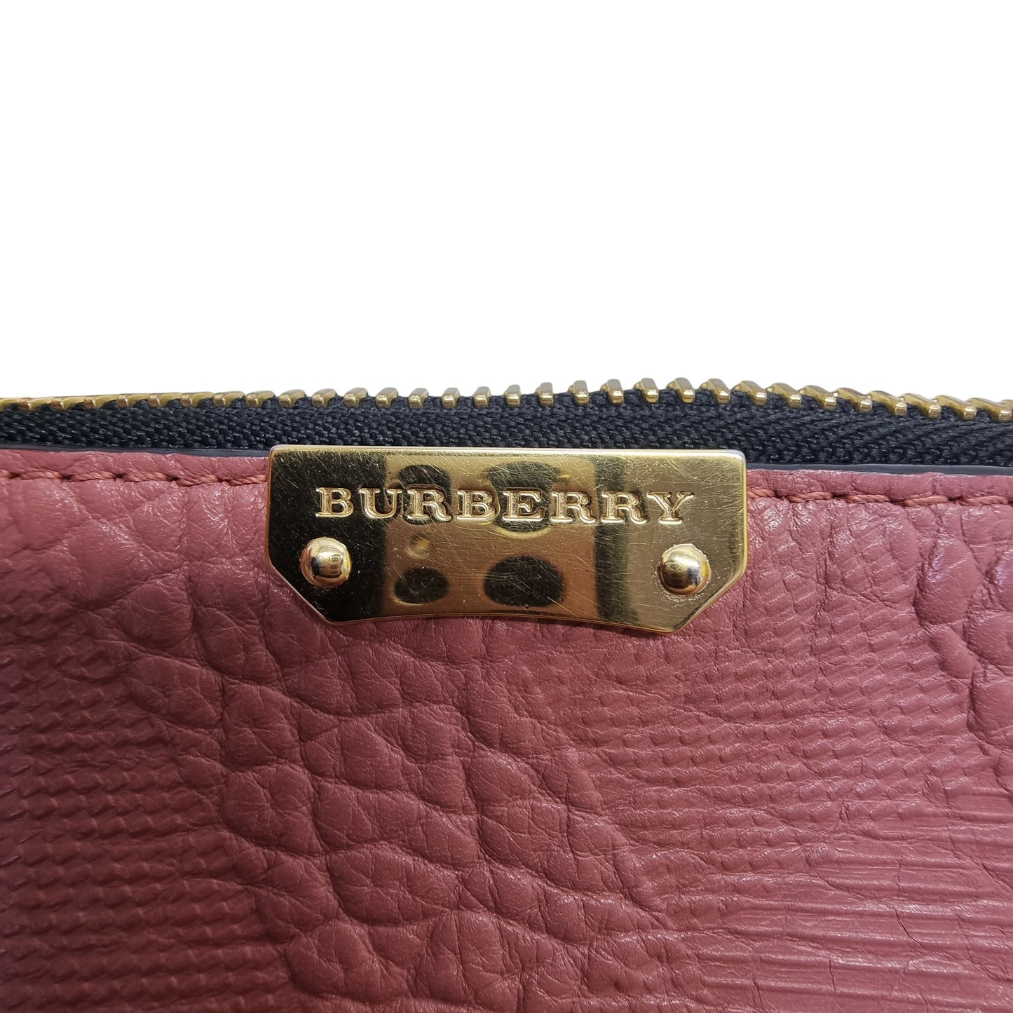 Burberry Peyton Embossed Grained Leather Crossbody Ghw (Pink)