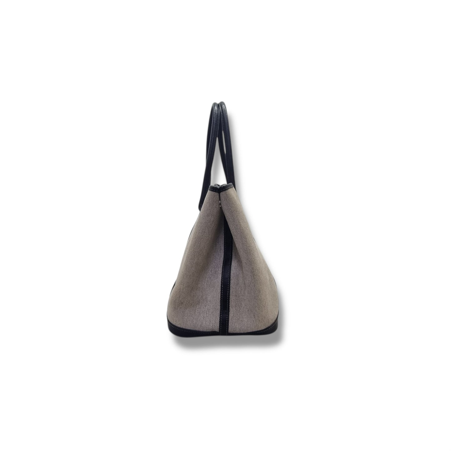 Hermes Garden Party Canvas 36 PM Palladium Coated Hardware (Beige/Black)