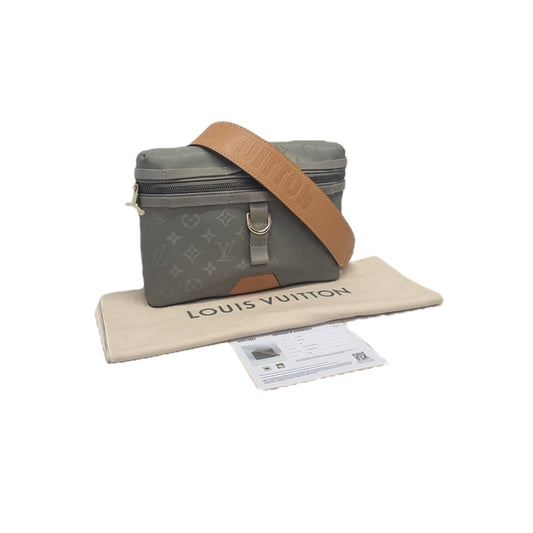 Louis Vuitton Titanium PM Messenger Bag Monogram Gray Ghw