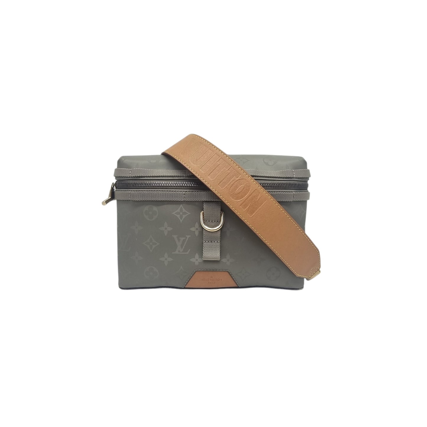 Louis Vuitton Titanium PM Messenger Bag Monogram Gray Ghw