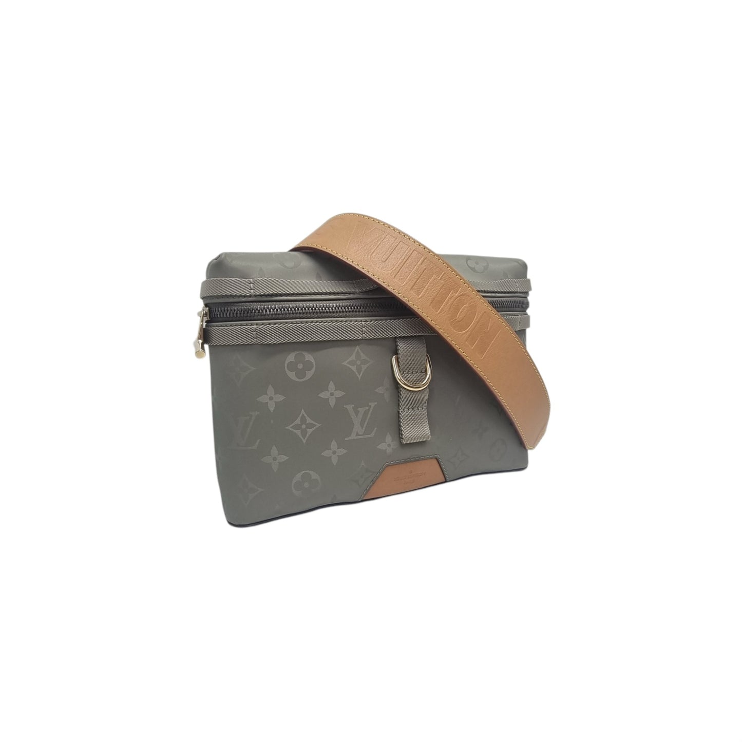 Louis Vuitton Titanium PM Messenger Bag Monogram Gray Ghw