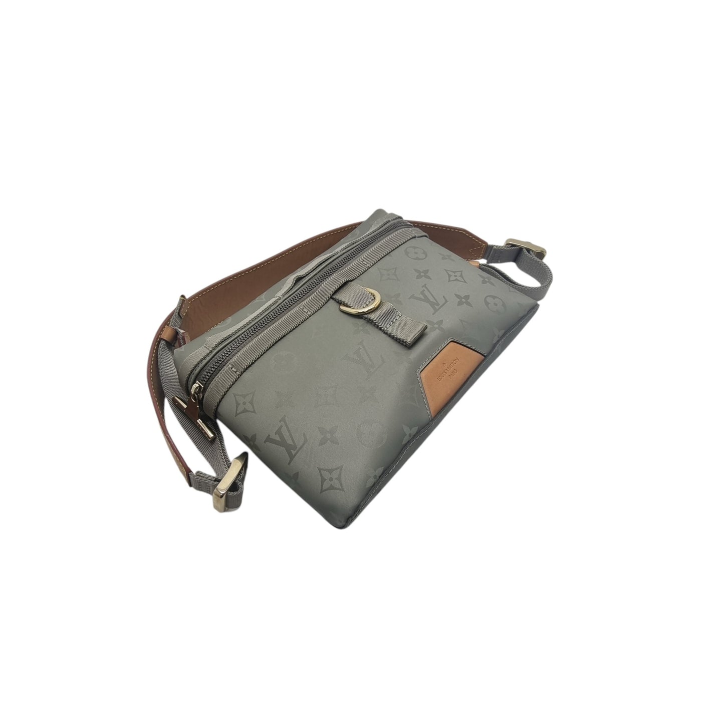 Louis Vuitton Titanium PM Messenger Bag Monogram Gray Ghw