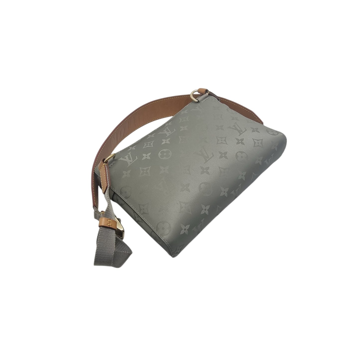 Louis Vuitton Titanium PM Messenger Bag Monogram Gray Ghw