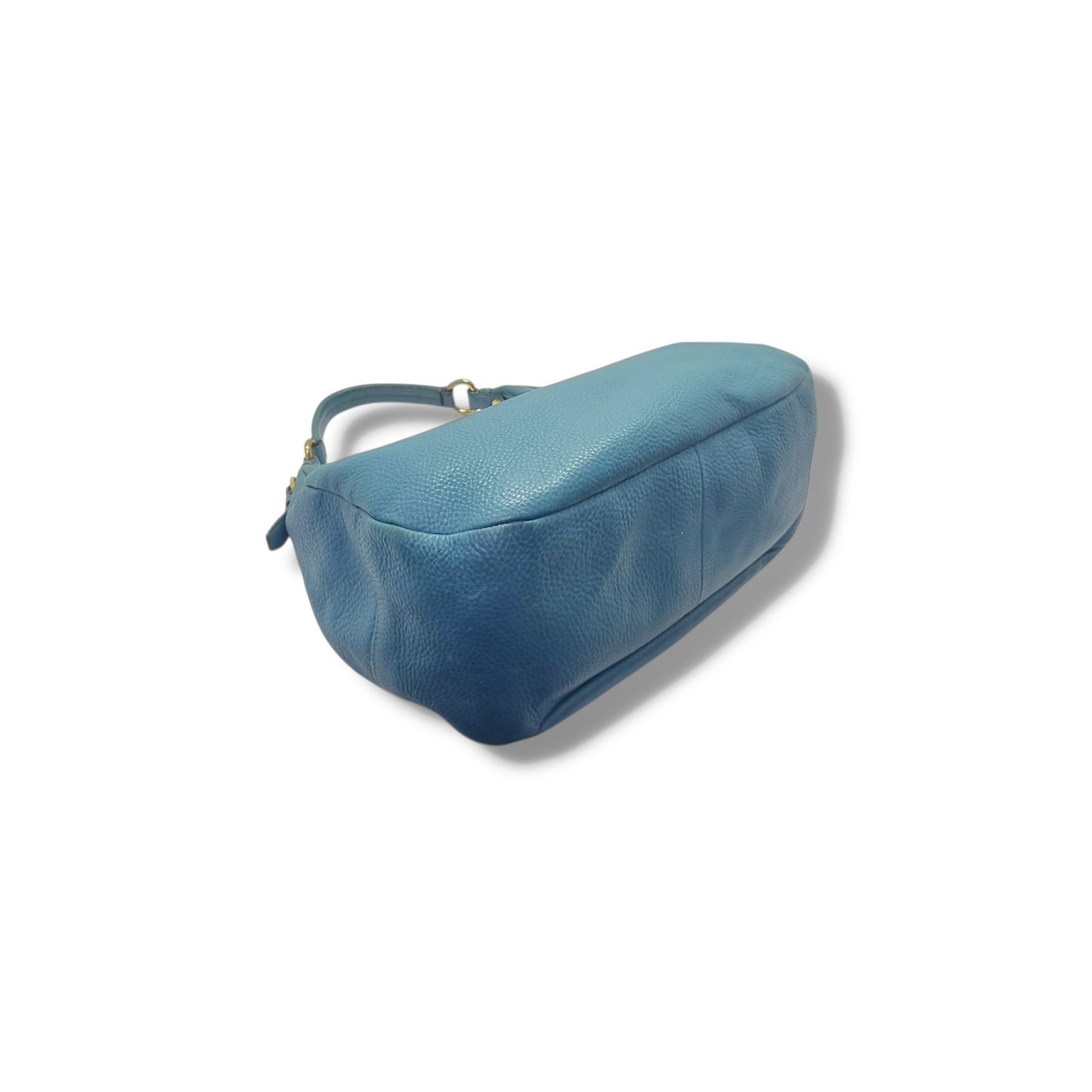 Prada Vitello Daino Leather Hobo Bag Ghw (Turquoise)