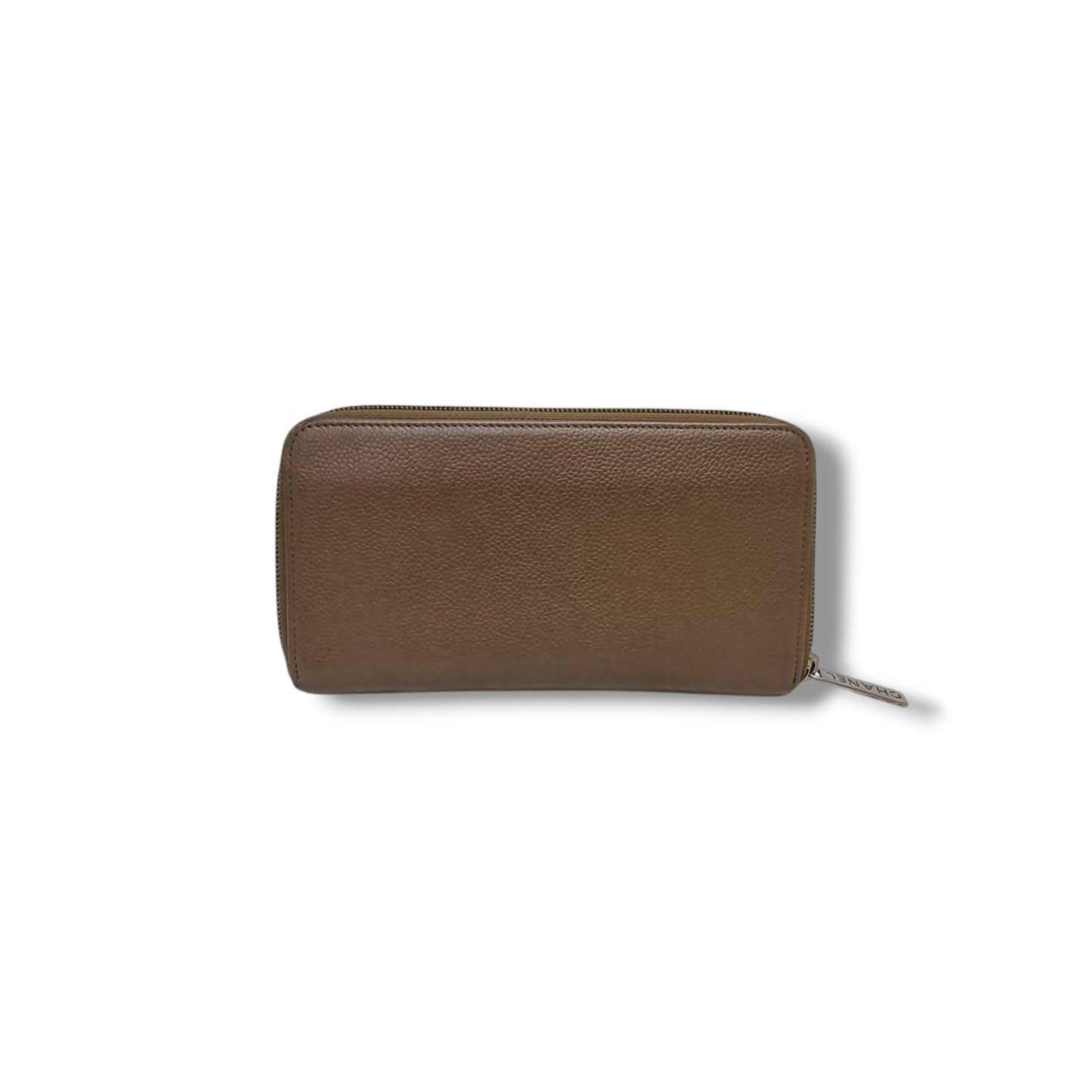 Chanel Zip Around Long Wallet Shw (Brown)