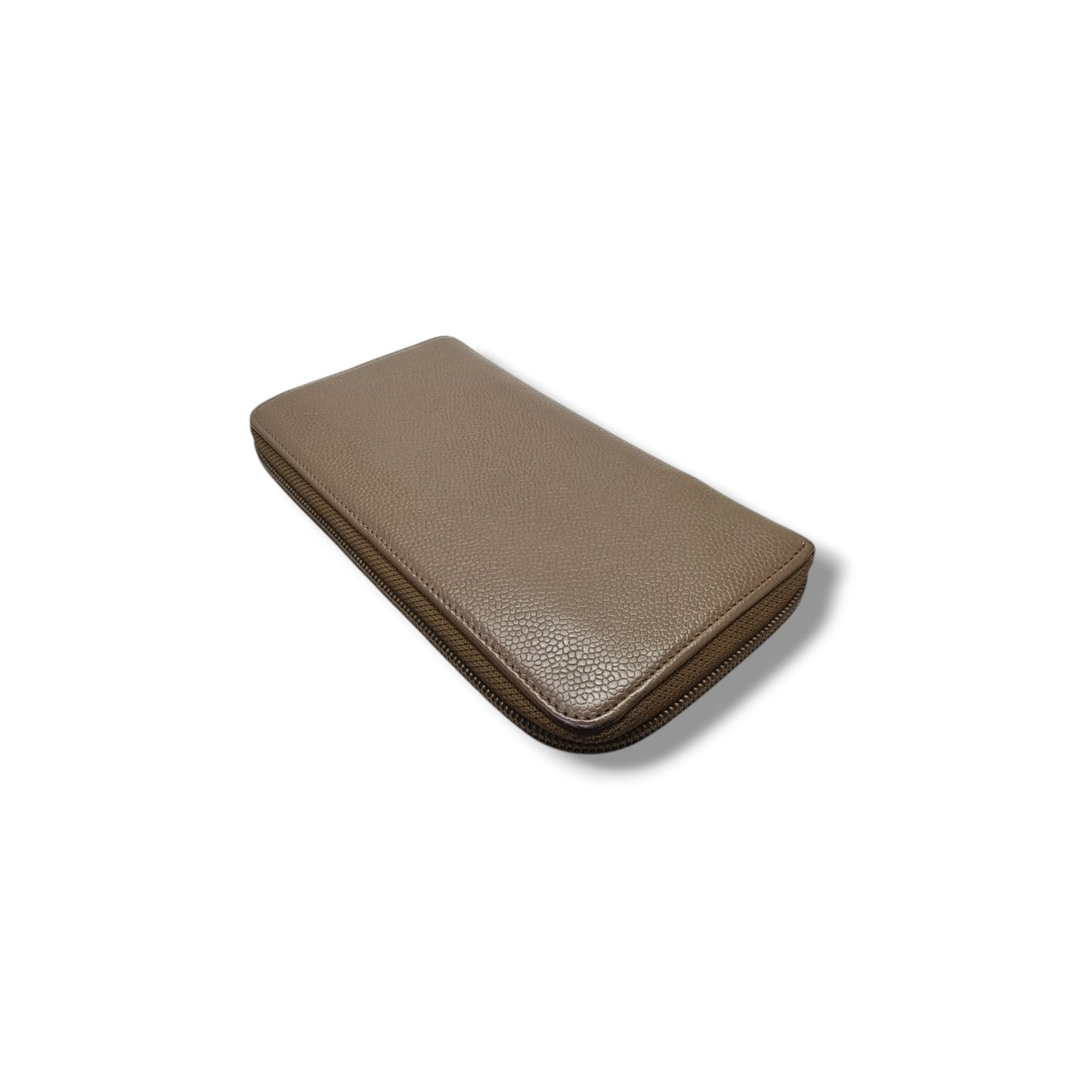 Chanel Zip Around Long Wallet Shw (Brown)