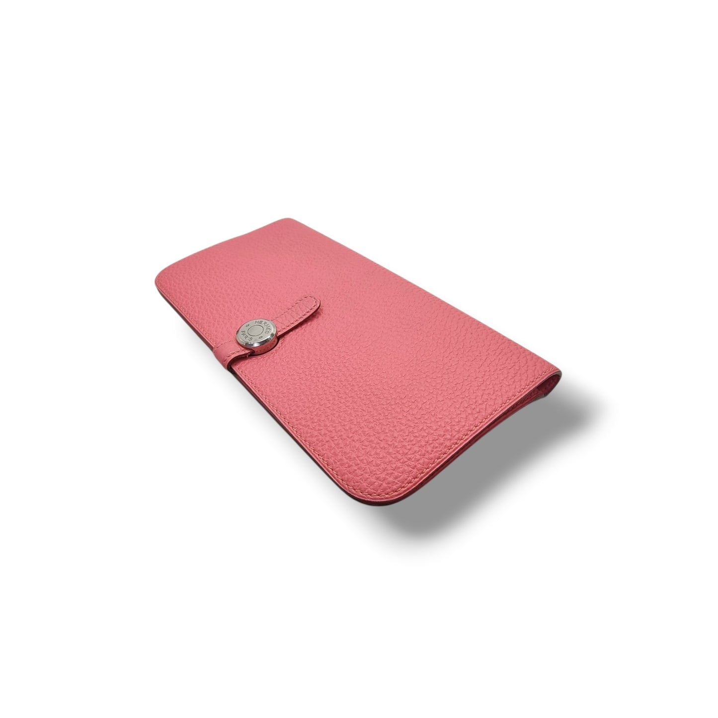 Hermes Dogon Evercolor Long Wallet Phw (Rose Azalee)