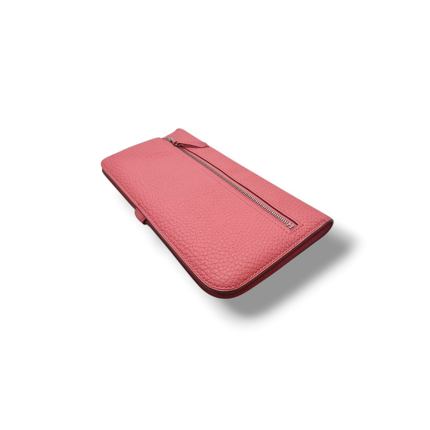Hermes Dogon Evercolor Long Wallet Phw (Rose Azalee)