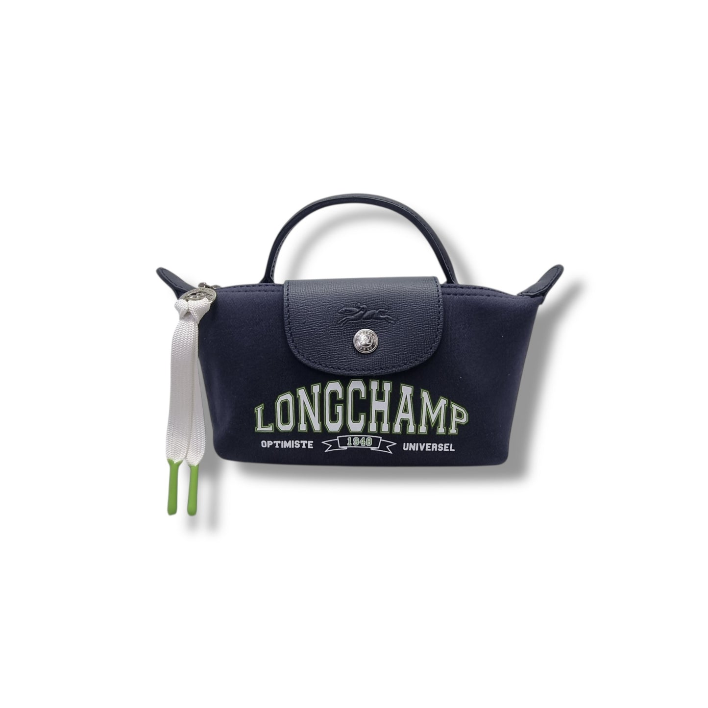 Longchamp Le Pliage Universel Cotton Jersey Pouch W/Handle Shw (Marine/Blue)