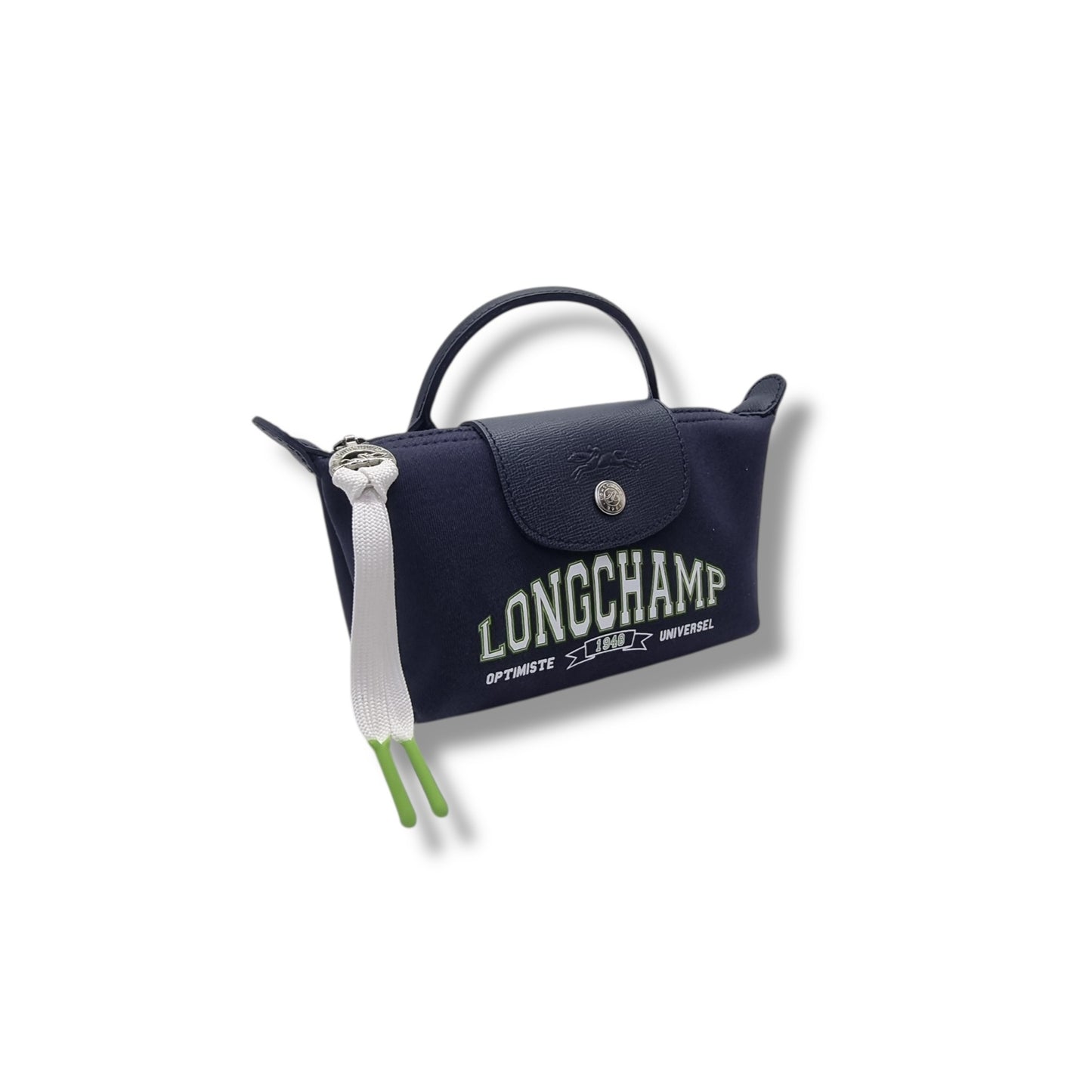 Longchamp Le Pliage Universel Cotton Jersey Pouch W/Handle Shw (Marine/Blue)