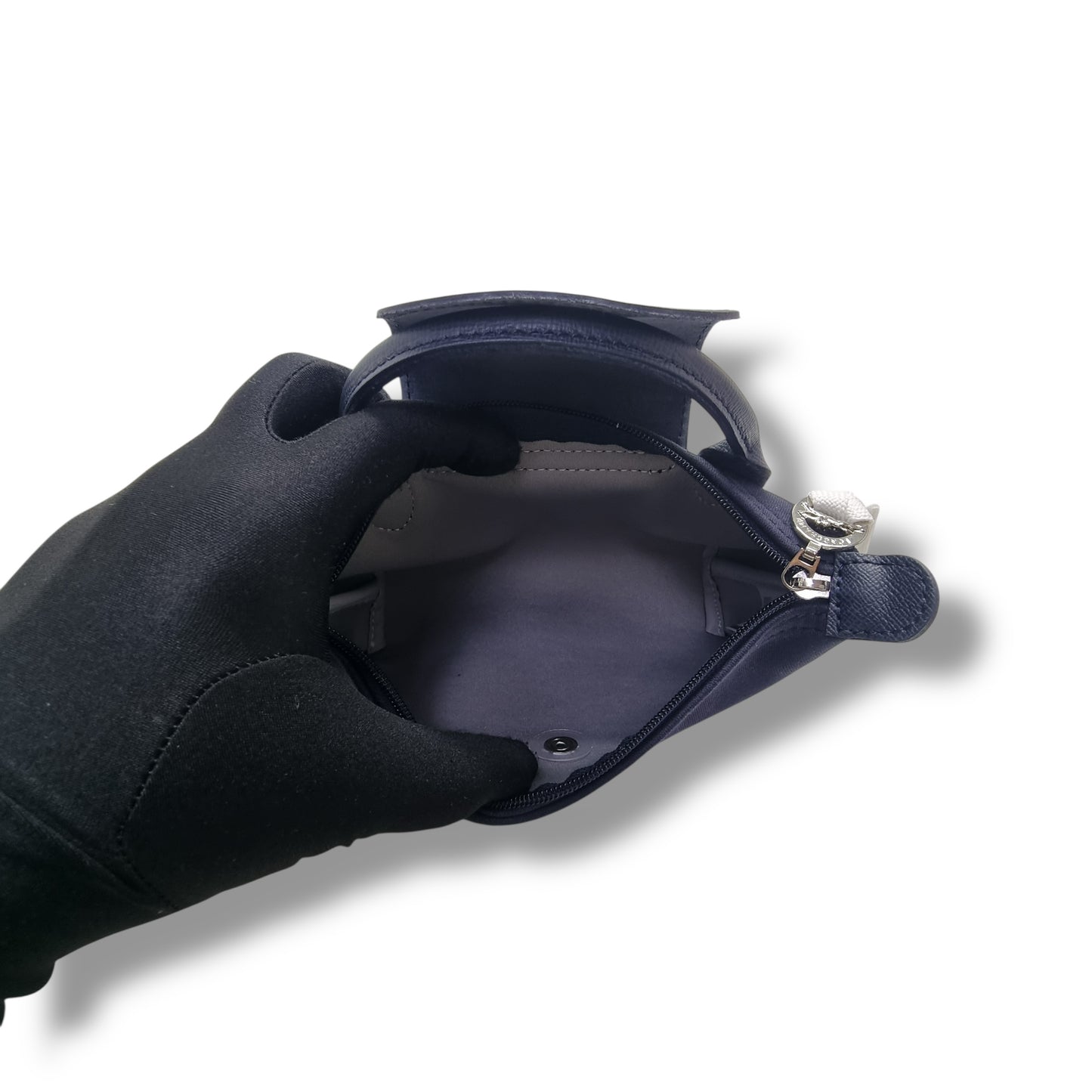 Longchamp Le Pliage Universel Cotton Jersey Pouch W/Handle Shw (Marine/Blue)