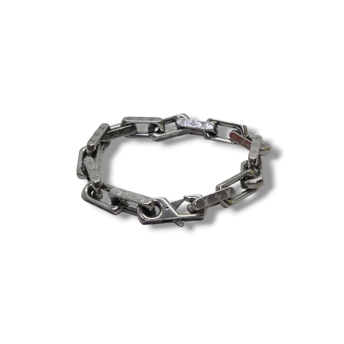 Louis Vuitton Chain Bracelet L Stainless Steel Silver