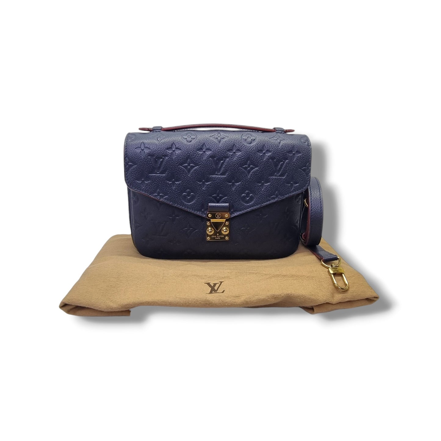 Louis Vuitton Pochette Metis Monogram Empriente Marine Rouge Ghw